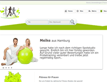Tablet Screenshot of frauen-fitness.info